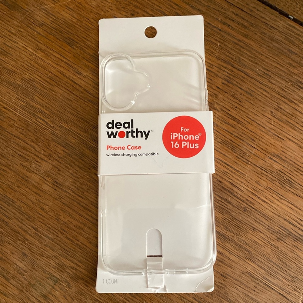 Deal worthy clear phone case for iPhone 16 Plus